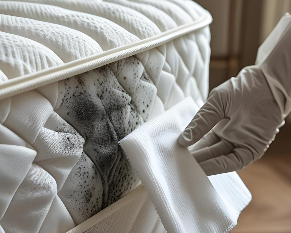 Matelas taché par l’humidité et les moisissures – focus sur les signes à ne pas ignorer après une inondation, conseils de Maison Max Clean et les astuces de Max.