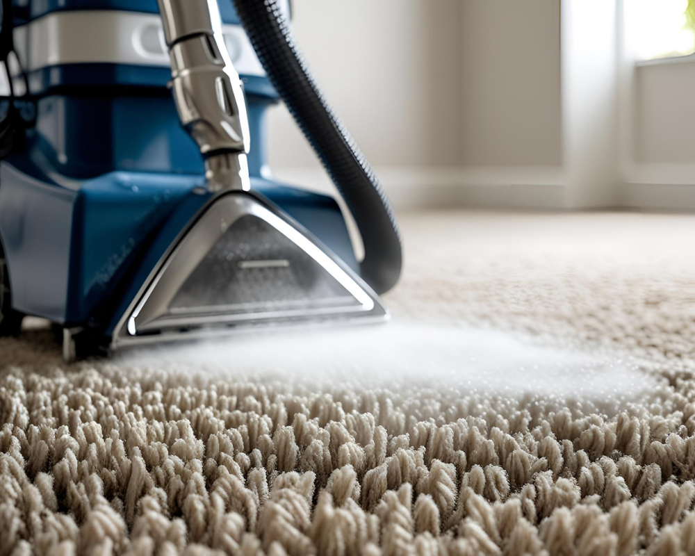 Nettoyage vapeur d’un tapis élégant, fibres préservées et éclat retrouvé, Maison Max Clean expert textile à Aix-Marseille – Les Astuces de Max
