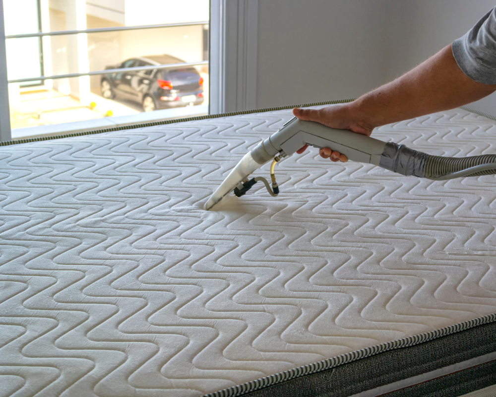 Nettoyage professionnel d'un matelas avant déménagement avec Maison Max Clean - Les Astuces de Max, élimination des allergènes et poussière