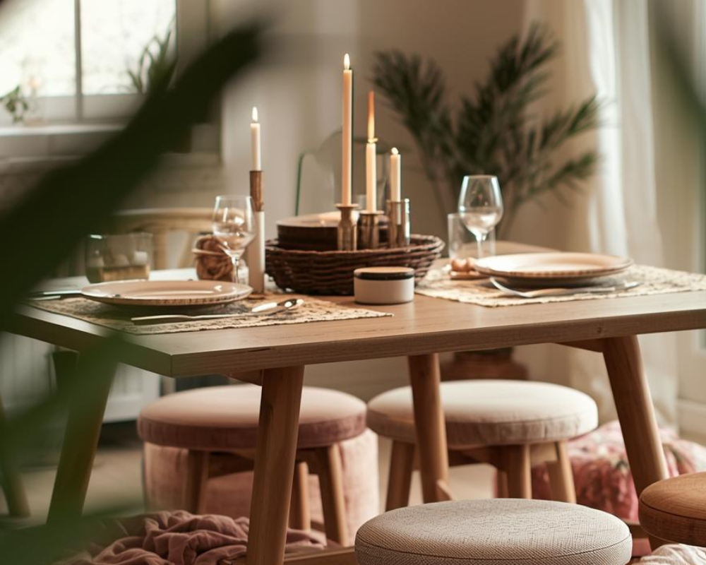 Salle à manger élégante et parfaitement entretenue, ambiance maison propre et accueillante inspirée par Maison Max Clean – Les astuces de Max