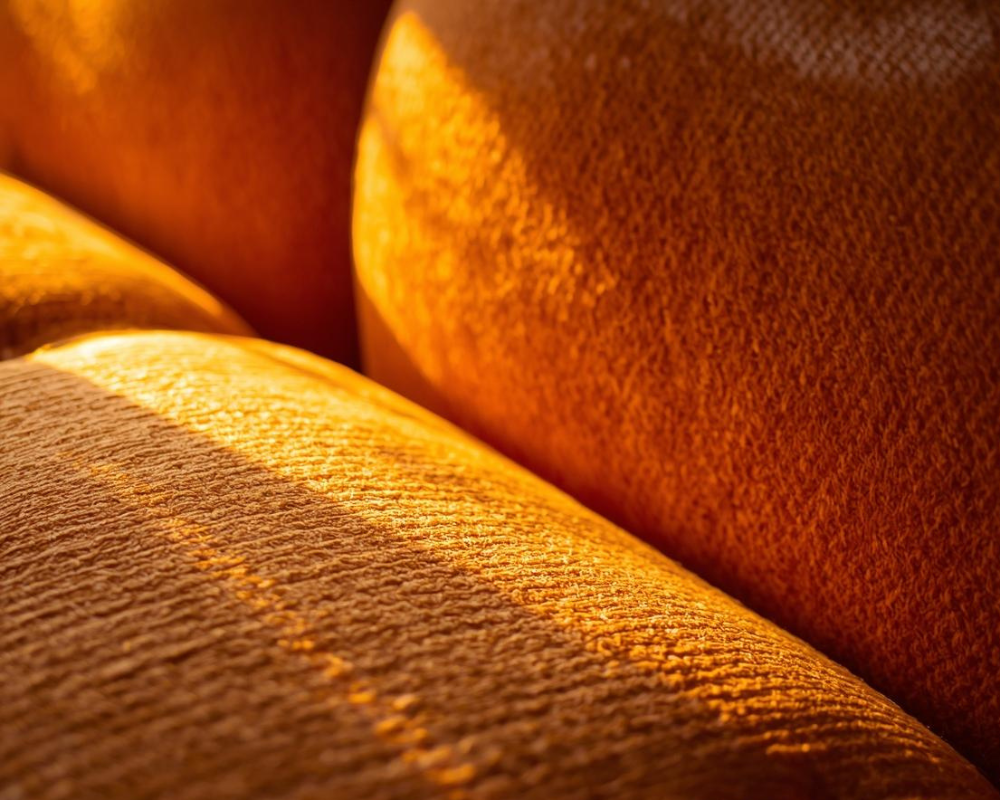 Fibre de canapé saturée de résidus parfumés, nettoyage textile Maison Max Clean Marseille