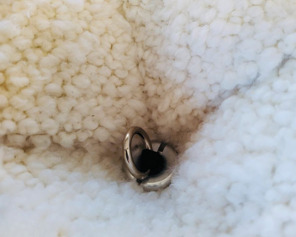 Poussière et particules incrustées au cœur des fibres d’un canapé design – illustration des enjeux du nettoyage canapé Camaleonda par Maison Max Clean à Marseille et région PACA – Les astuces de Max